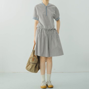 【網球運動】法式復古/格紋連衣裙