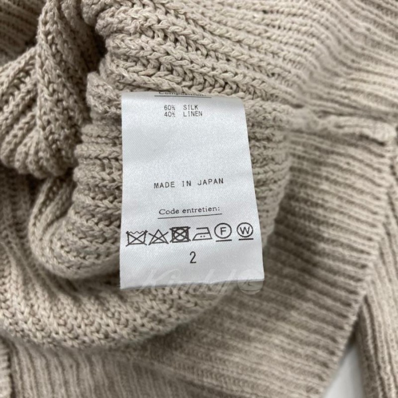 値下げ】A．PRESSE 「Silk linen Crew Neck Sweater」 シルクリネン ...