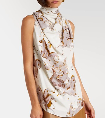 Altuzarra Sleary draped silk top