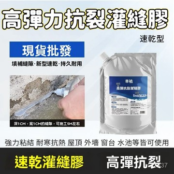 🧡台灣🧡羊祜速幹灌縫膠快幹裂縫防水專用膠灌縫補漏膠防水膠 速乾膠 灌縫膠 縫隙膠 防裂膠 防水膠 補漏膠 填縫劑 1Y