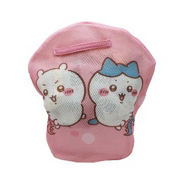 吉伊卡哇-圓形手提雙層洗衣袋-粉-2入