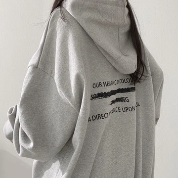 Vuja de 帽t 連帽衛衣 美式復古 簡約 潮牌衣服 設計感上衣 oversize 下半身失蹤 加絨加厚 韓系 寬鬆