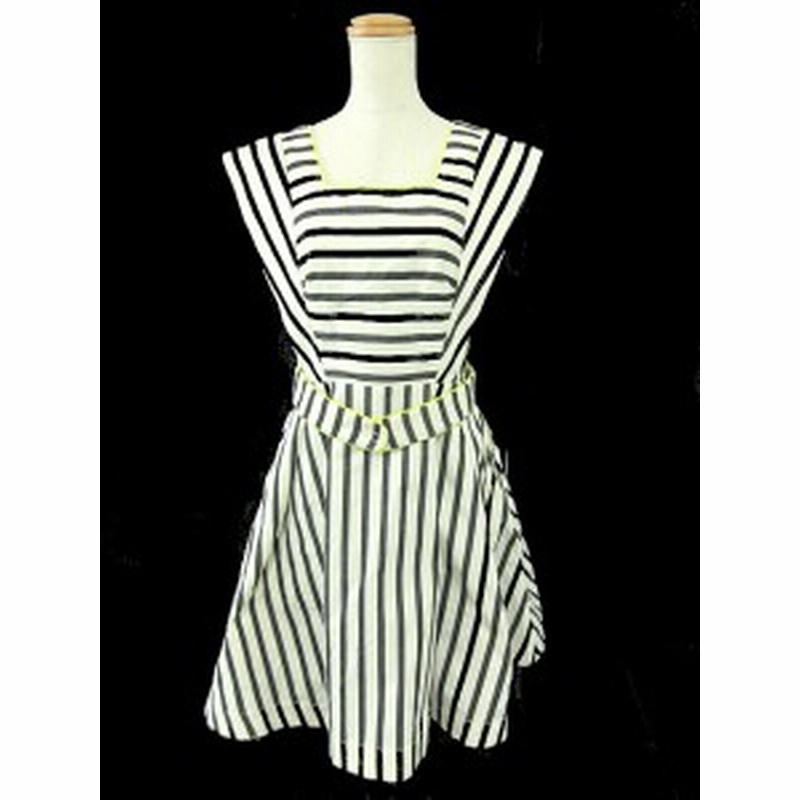 中古 Mademoiselle Taraマドモアゼルタラ ワンピース ノースリーブ ひざ丈 総柄 36 黒 ブラック 白 ホワイト レディース 通販 Lineポイント最大1 0 Get Lineショッピング