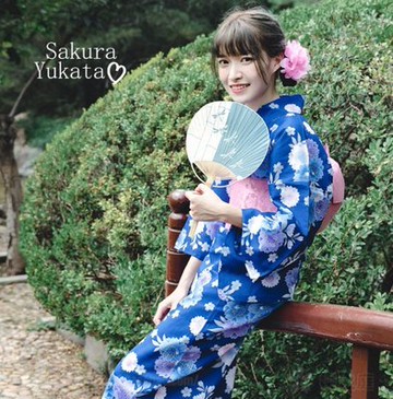 小6私服 日本新款正裝和服正宗日本和服 新款可愛修身顯瘦和服浴衣七件套c05藍櫻推薦 Yahoo奇摩拍賣 Line購物