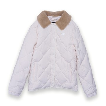 5th STREET｜女裝｜格紋羽絨外套｜米白