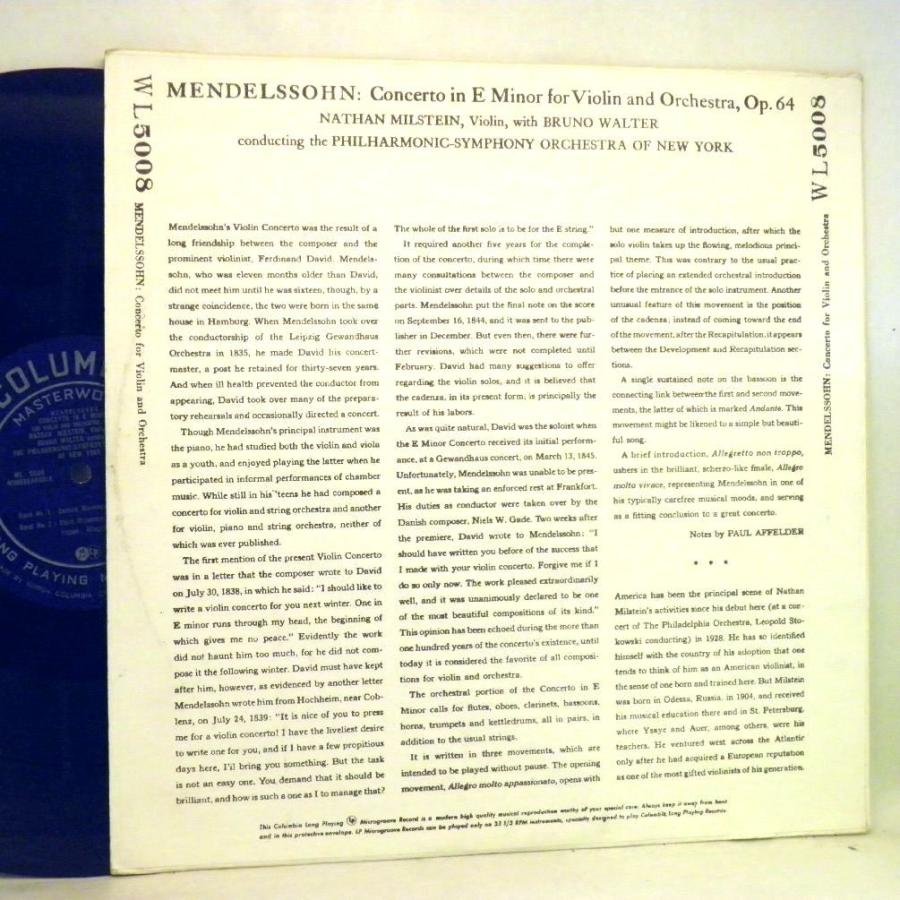 1945年・78年前の超懐古盤・ナタン・ミルシテイン＆ニューヨーク・フィルハーモニック楽団「Mendelssohn:Concerto」