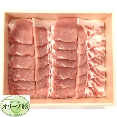 ふるさと納税 三豊市 香川県産　オリーブ豚　ロース　焼肉用　500g