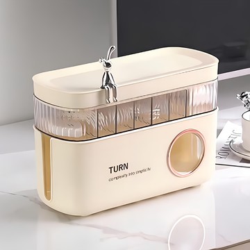 Mass生活好物 電線收納盒 防塵防纏繞/桌面整理/安全耐用  奶白色  1個