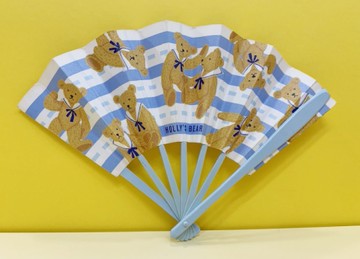 【震撼精品百貨】Holly's Bear 泰迪熊~甜心熊扇子(可折疊)-水手#62676