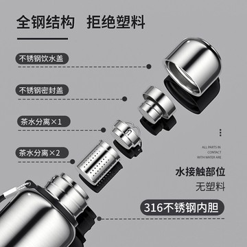 戶外保溫杯大號大容量1000ml男女高檔316不銹鋼正品便攜水壺水杯