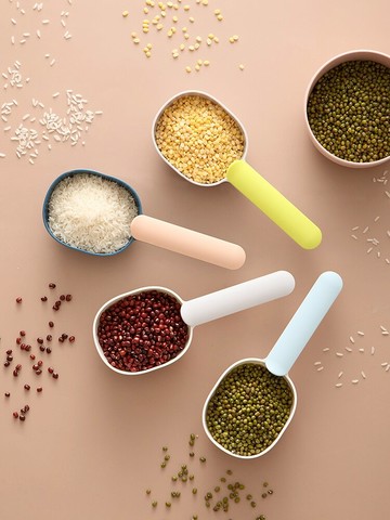 舀米勺廚房家用量勺面粉五谷雜糧杯勺子簡約大容量舀面勺大號