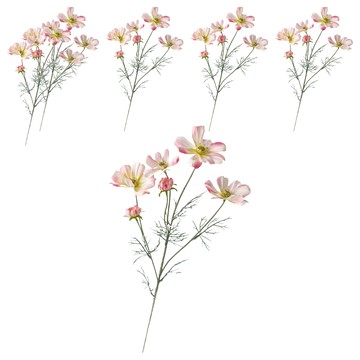 快豹 波斯格桑菊仿真花 61cm  淺粉色  1件