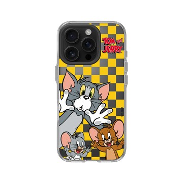 iPhone 16 Pro Clear 透明 - 湯姆貓與傑利鼠 Tom and Jerry - 大臉貼窗