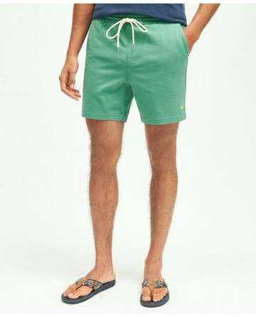 Brooks Brothers Men's Stretch Cotton Knit Jersey Friday Shorts | Green | Size XS