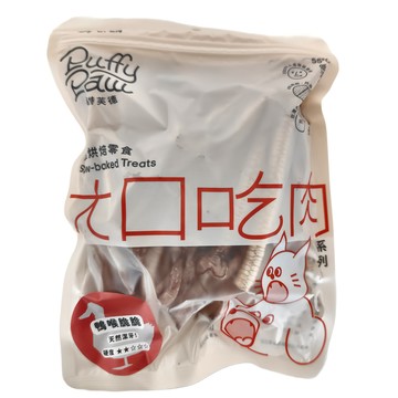Puffy Paw 派特芙德 大口吃肉系列 犬貓用 低溫烘焙零食  鴨喉脆脆 60g 1包