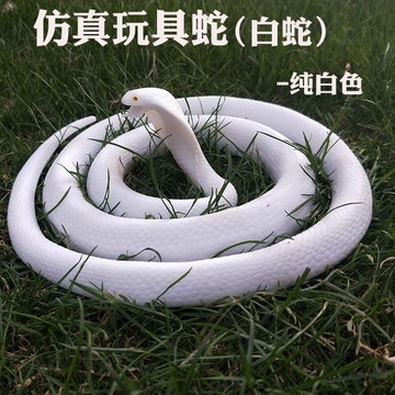廢物專賣店 仿真白蛇 玩具蛇 仿真蛇 嚇人蛇 整人玩具 惡作劇玩具 假蛇道具 萬聖節道具 搞笑禮物 假蛇 交換禮物