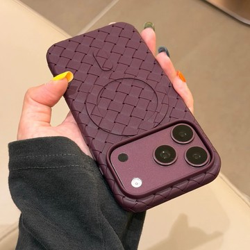 編織紋磁吸 編織散熱降溫 防摔殼 適用於 iPhone 18 17 16 15 14 13 Promax 手機殼
