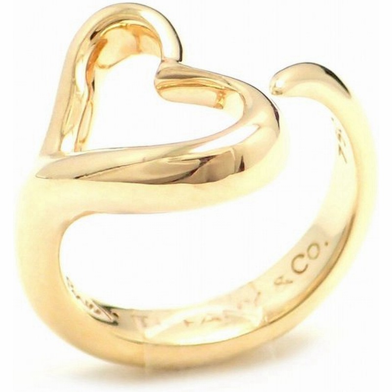 ジュエリー Tiffany Co ティファニー エルサ ペレッティ オープンハート リング 750 指輪 K18 ゴールド 8 5号 8 5 K 通販 Lineポイント最大0 5 Get Lineショッピング