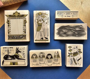 埃及神話金色楓木印章