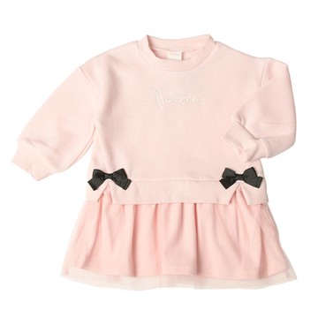 akachan honpo - 假兩件洋裝-粉紅色