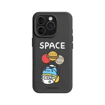 iPhone 16 Pro SolidX 黑 - 貓貓蟲咖波 Bugcat Capoo - 咖波漂浮星球