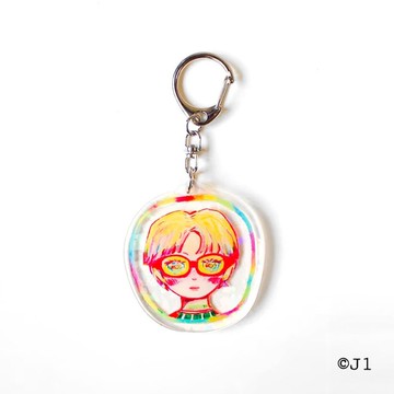 Rainbow Style / 彩虹鏡框 / 壓克力吊飾・原創插畫