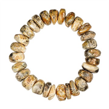 【正佳珠寶】蜜蠟琥珀 原礦奧利奧植物根珀 32g 蜜蠟根珀手珠