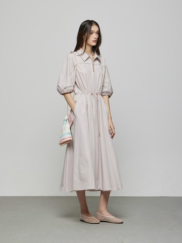 Two-way zip-up Maxi Dress [PK] (D252MSE232)