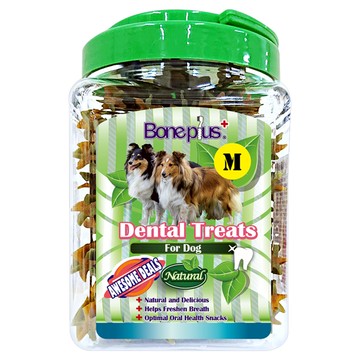 Boneplus 六星雙效軟骨草本潔牙棒 M  草本  600g  1桶