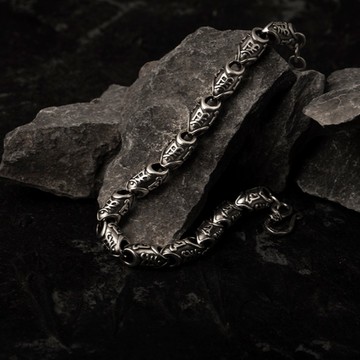 【JK銀飾】普賢．彌勒種子文／925純銀【手鍊】