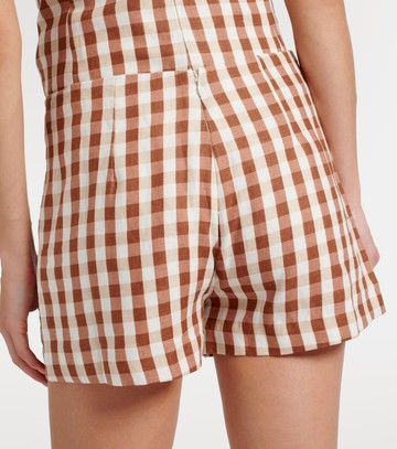 Faithfull Lila gingham linen shorts