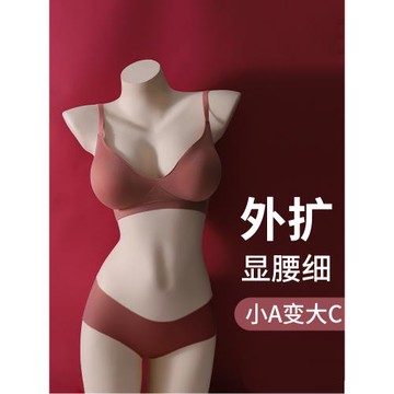 南極人外擴型胸內衣女小胸聚攏顯大性感漫畫文胸無痕無鋼圈加厚墊