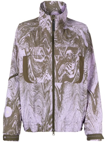 adidas by Stella McCartney - x Stella McCartney Truecasuals track jacket - women - Elastane/Recycled Polyamide - M - Purple