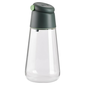 LeKue 可扣式掀蓋玻璃油醋瓶 綠色 400ml，單手操作，不滴漏設計，廚房油醋收納好幫手  1個