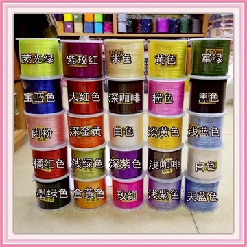 ⭐️台灣現貨 韓國扁形0.8mm水晶彈力線 500米 水晶手鍊 彈性線DIY 串珠必備