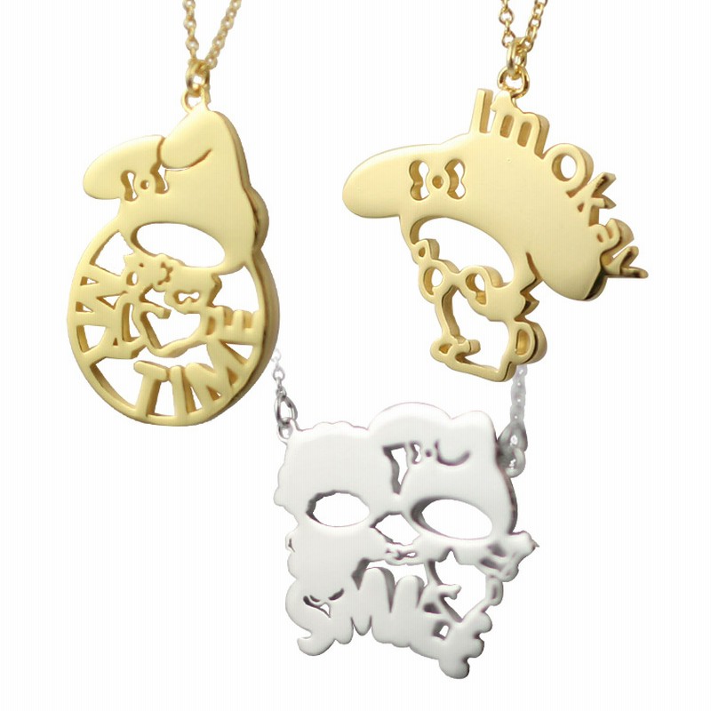 マイメロディ 5108 ネックレス マイメロ ペンダント コトバ なみだ シルバー 通販 Lineポイント最大5 0 Get Lineショッピング