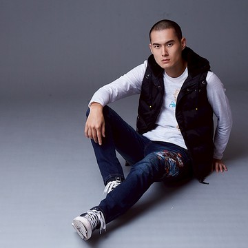 BIG TRAIN加大拆帽羅紋下擺絲棉背心K40202-88