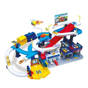 鯊魚寶寶 超級救援隊 出動總部 極限競賽軌道組  1個  混色  53 x 17 x 36 cm