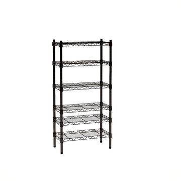 【客尊屋】粗管/小資型 35X60X120Hcm 黑武士六層架