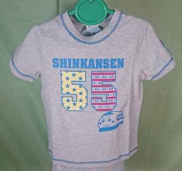 【震撼精品百貨】Shin Kan Sen 新幹線 短T 灰 55號 震撼日式精品百貨