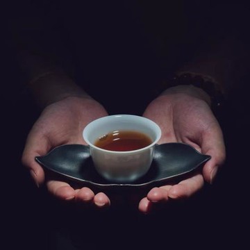 東門茶事 【學古不二】杜若花造型純錫杯托 杯托長134寬82高32mm