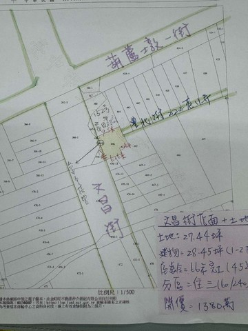 文昌街10米大面寬前後臨路打掉重蓋很可以｜台中市豐原區豐北街