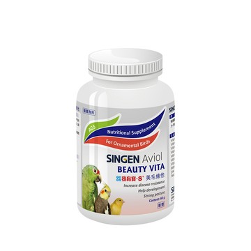 SINGEN 觀賞鳥用美毛配方-60g/罐 鳥類保健 觀賞鳥保健食品