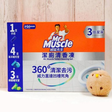 COSTCO 好市多 威猛先生 潔廁清香凍 手把 1入 + 補充管 7入 潔廁凍 海洋 檸檬 除臭 芳香 潔淨 馬桶
