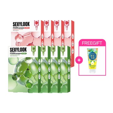 99購物節♥【SEXYLOOK 西西露】PDRN面膜8盒組(復活草*4+山茶花*4)+酵素亮白洗面乳120ml(葉芷妤代言)