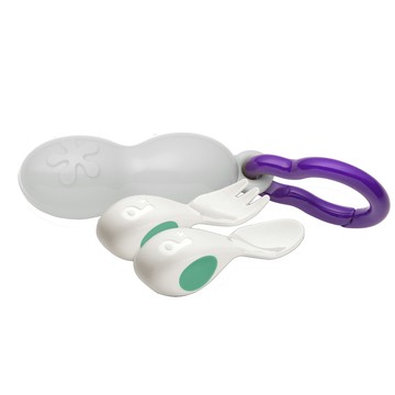 英國 doddl 嬰兒學習餐具二件組(附收納盒)