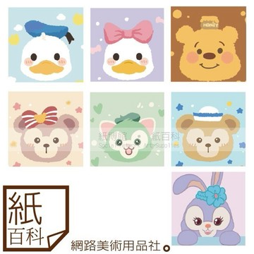 【紙百科】數字油畫 - 迪士尼&達菲系列2 / 零基礎好上手 / 填色畫 / 材料包(附彩圖/畫筆/不含顏料)