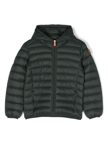 Save The Duck Kids - padded hooded jacket - kids - Nylon/Polyester/Nylon - 6 yrs - Green