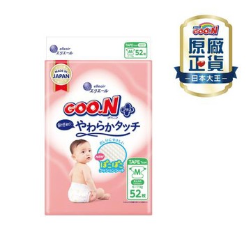 大王GOO.N紙尿布 境內版柔觸肌-黏貼型M(52片x4串)