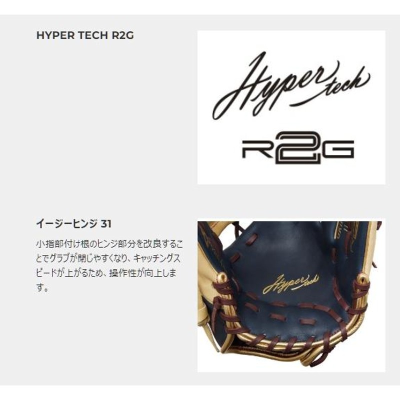 ローリングス 軟式グラブ 投手用 HYPER TECH R2G COLORS GR2FHTCA15W